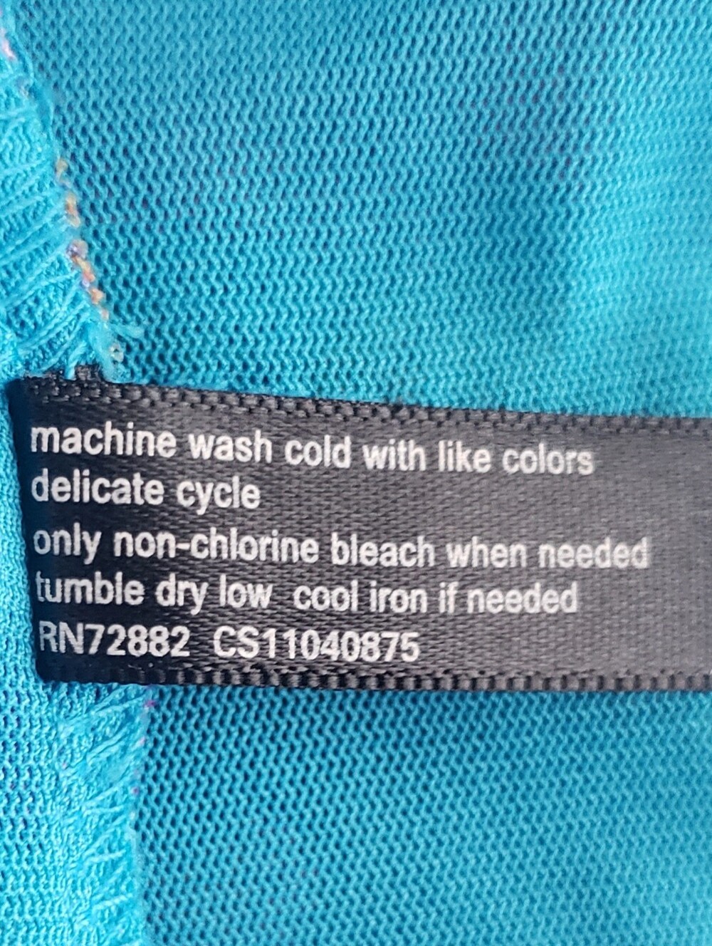 Fashion Bug, Tiered Scoop-Neck Women's Top, Aqua Multi, 26-28 - Picture 9 of 10